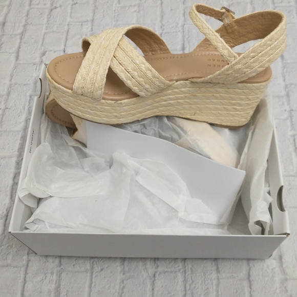 NWT LC Lauren Conrad Wedge Heel Sandals - Picture 8 of 9